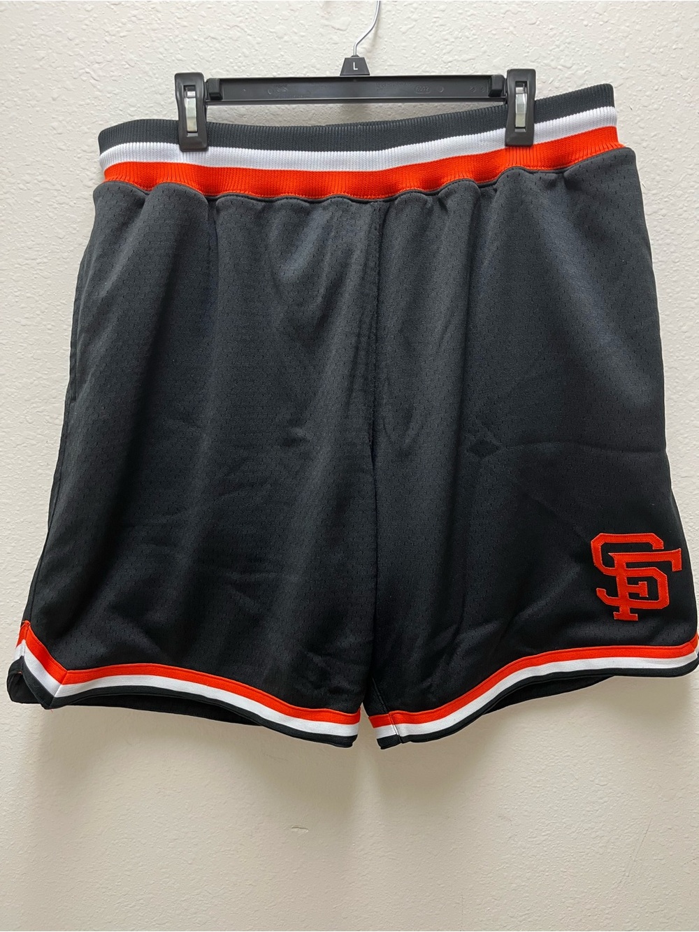 Mitchell & Ness Cooperstown San Francisco Giants MLB Shorts Black Orange Size XL